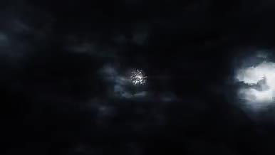 大气云层闪电粒子开场logo展示科技公司视频的预览图